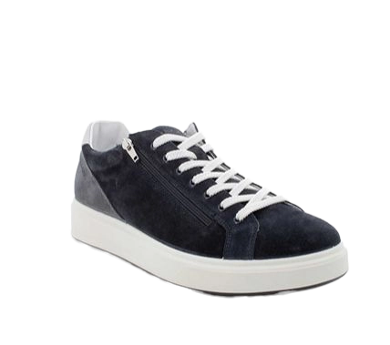 Sneakers for men blue with zip