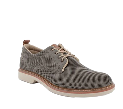 Lace-up shoes for men green and beige with laces