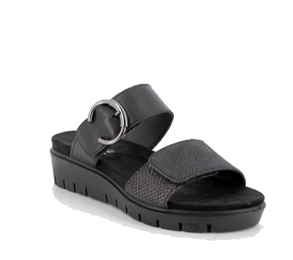 Women’s Black Leather Sandals