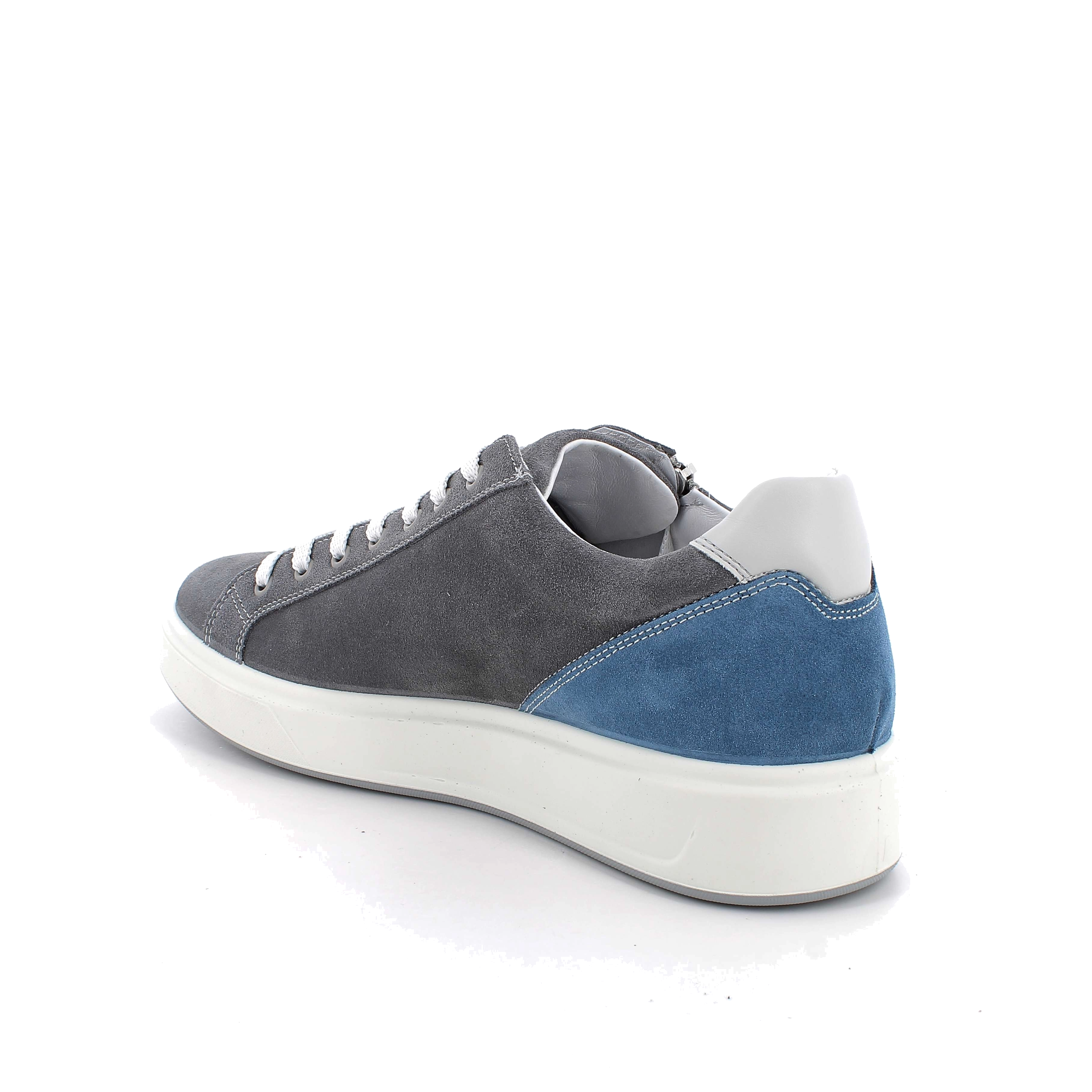 Sneakers for men grey with zip