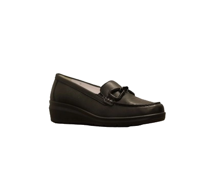 Women’s Black Leather Loafers