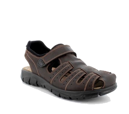 Sandals for men brown with velcro