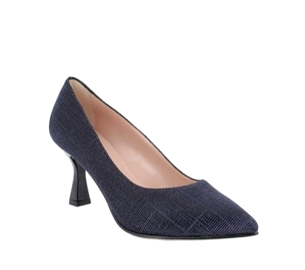 Pumps with heel for women blue