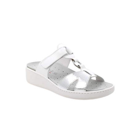 Women’s White Leather Sandals