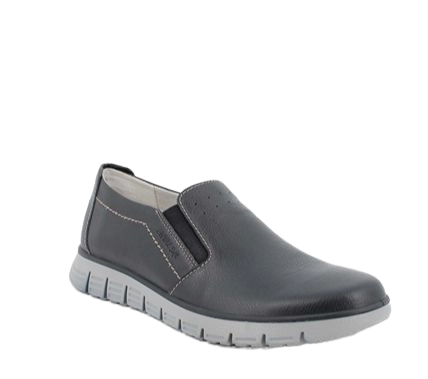 Men's Blue Leather Loafers